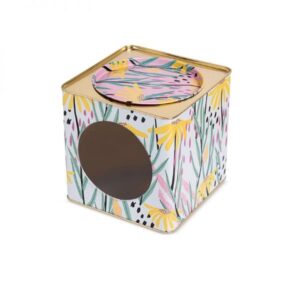 Lata Galletitera 17x17 c/Visor*
