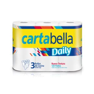 Rollo de cocina Cartabella Blanco x 3