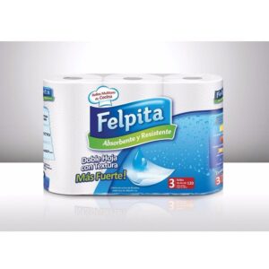 Rollo de Cocina Felpita Blanco x 3