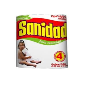 Papel Higienico Sanidad texturado x 4 unid