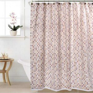 Cortina Baño Simple c/Gancho Eliplast.