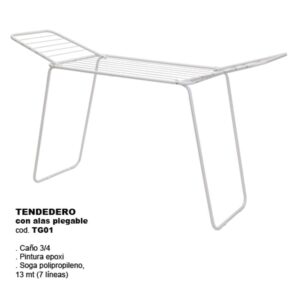 Tender p/Ropa c/7 Sogas c/Alas  .