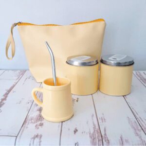 Bolsito+Vertedores Forrados+Mate Plastico+Bombilla