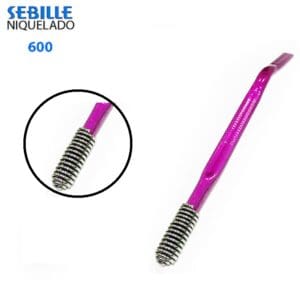 Bombilla Sebille Color 600Resorte Plana Larga.