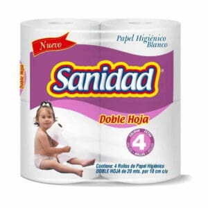 Higienico Sanidad DobleHoja Blanco x4
