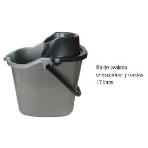 Balde c/Escurridor c/Ruedas 17 lts