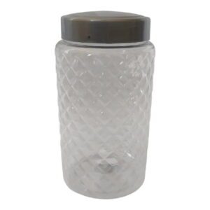 Frasco KP980 Facetado Cristal 1lt Tapa Metalizada*