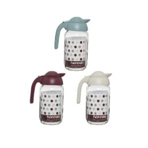 Jarra Vidrio 1,5 c/Tapa Color Diseño Herevin*