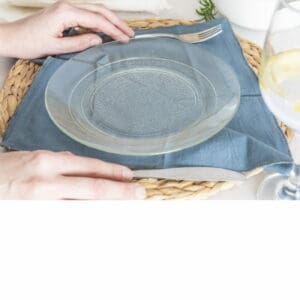 Plato Playo Vidrio Forjado Durax 22 cm*