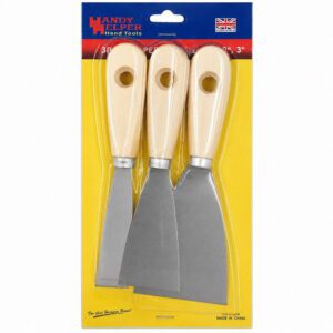 Set 3 Espatulas HS94 Metalicas m/Madera