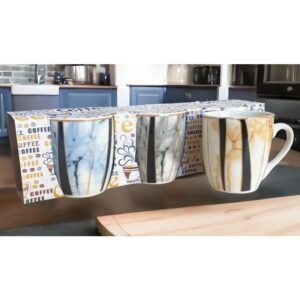 4952 Set x3 Tazas Cofee Ceramica 240ml