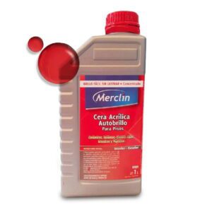 Cera Acrilica Autobrillo Roja Merclin 1 lt *