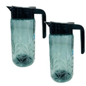 Jarra 9642 Plastica Facetada x 1,5 lt Traslucido*