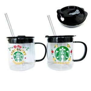 Taza+Sorbete Vidrio 104 c/Tapa Plastica *