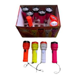 Linterna 278 Plastica 10cms Color c/Pilas*