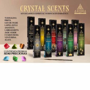 Sahumerio 8 unid Crystal Scents+Cristal *