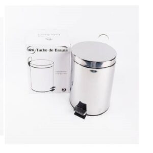 Cesto Acero 5191 Tapa Pedal c/Deposito 5Lt *