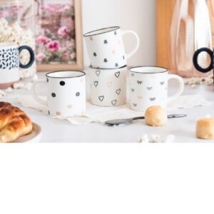 Jarro 860 Mug Ceramica Deco Borde Negro *
