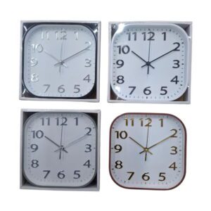 Reloj 47 Pared Cuad.Borde Ancho Color 30 cms