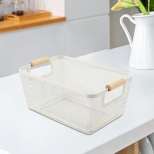 Canasto 8029S Metal Mgo.Madera 24x17x11 *