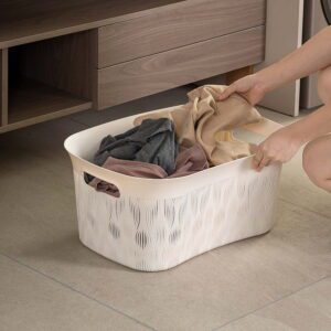 Canasto 495 Plastico c/Asa 55x37x25*