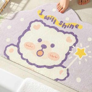 Alfombra 694 Baño Pelo Suave Base pvc 38x58*