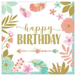 Servilleta 513 Papelx20 Feliz Cumple 33x33 *