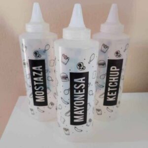 Envase Plast. P/Aderezo 600cc  *