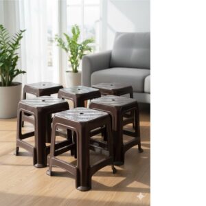 Banquito P801 Plastico Negro .