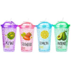 Vaso 231/665 Plastico Reforz.20cms 450ml Color*