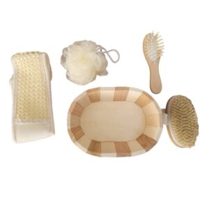 Alternative view of Set Baño 054 Canasta Madera 5 Piezas *