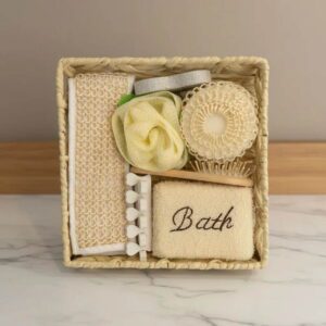 Set Baño 736 Canasta+Cepillo+Esponjas+Pomez*