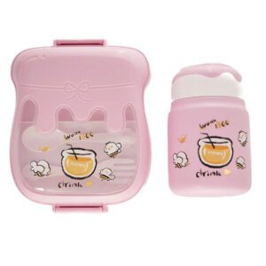 Lunchera 210 c/Botella+Cubierto 16x16x5 cm*