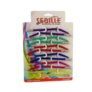 Bombilla 622 Sebille Resorte Color Curva Larga *