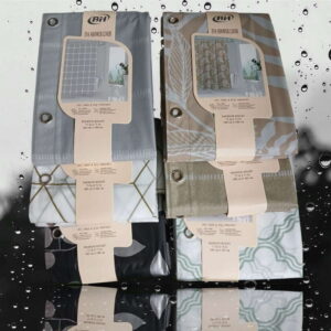 Cortina 821 Baño Plastica Deco Eva 180x180 *