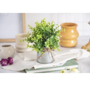 Macetita Aluminio 818 c/Planta Artificial 18cms *