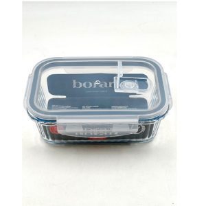 Fuente Horno 352 Vidrio Borart c/tapa 22x16x6  .