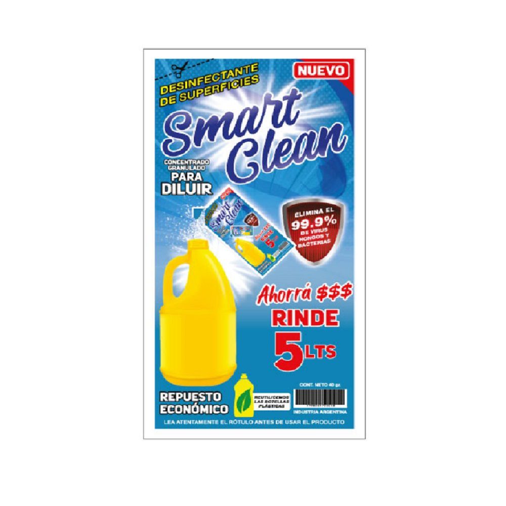 Lavandina Sachet Rinde 5 lts SmartClean - Imagen 2