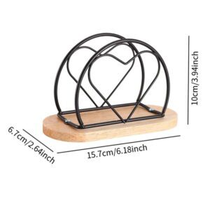 Alternative view of Servilletero 089 Madera/Metal 16x10cms*