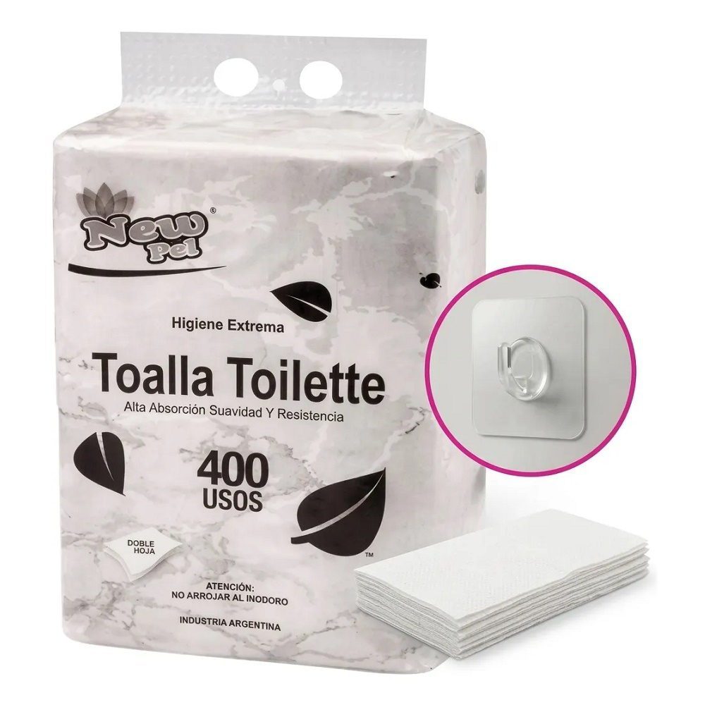 Toalla Toilette x 400 NewPell p/Dispenser